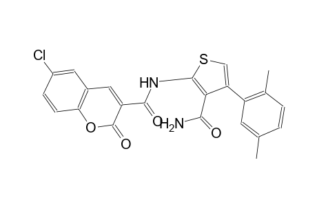 N-[3-(aminocarbonyl)-4-(2,5-dimethylphenyl)-2-thienyl]-6-chloro-2-oxo-2H-chromene-3-carboxamide