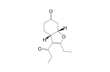 (3aS,7aS)-2-Ethyl-3-propionyl-4,5,7,7a-tetrahydrobenzofuran-6(3aH)-one