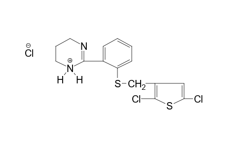 2-{o-[(2,5-dichloro-3-thenyl)thio]phenyl}-1,4,5,6-tetrahydropyrimidine, monohydrochloride