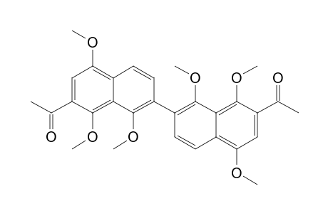 2-ACETYL-7-(2-ACETYL-1,4,8-TRIMETHOXY-7-NAPHTHYL)-1,4,8-TRIMETHOXY-NAPHTHALENE