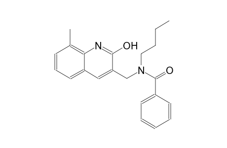 N-butyl-N-[(2-hydroxy-8-methyl-3-quinolinyl)methyl]benzamide