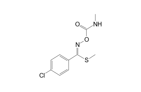 1-(p-chlorophenyl)-N-[(methylcarbamoyl)oxy]-1-thioformimidic acid, methyl ester