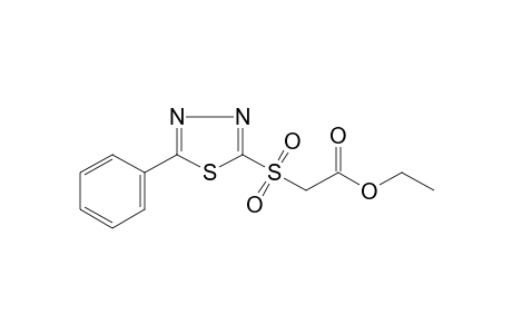 2-[(5-phenyl-1,3,4-thiadiazol-2-yl)sulfonyl]acetic acid, ethyl ester