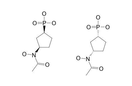 (1R/S,3R/S)-3-(N-HYDROXYACETAMIDO)-CYCLOPENTYLPHOSPHONIC-ACID;TRANS-ISOMER