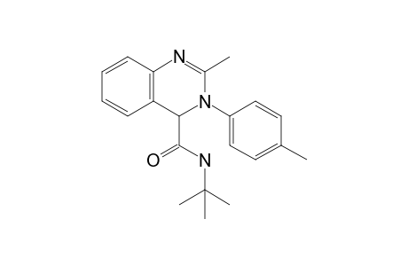 N-Tert-butyl-2-methyl-3-p-tolyl-3,4-dihydro quinazoline-4-carboxamide