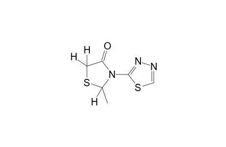 2-methyl-3-(1,3,4-thiadiazol-2-yl)-4-thiazolidinone