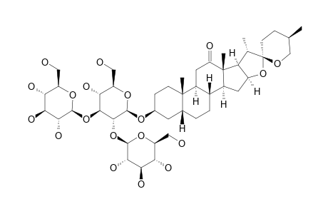 YS-VII;#2;GLORIOGENIN-3-O-BETA-D-GLUCOPYRANOSYL-(1->2)-[BETA-D-GLUCOPYRANOSYL-(1->3)]-BETA-D-GLUCOPYRANOSIDE;3-O-BETA-D-GLUCOPYRANOSYL-(1->2)-[BETA-D-GLUCOPYRA