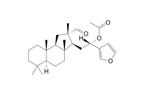 13S,16S-19,25-Epoxy-17(25),18-diene-16-acetoxyhyrtiosan-12-al