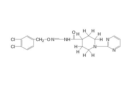 N-FORMYL-1-(2-PYRIMIDINYL)ISONIPECOTAMIDE, N-[O-(3,4-DICHLOROBENZYL)OXIME]