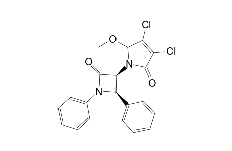 (3S,4R)-3-[3',4'-Dichloro-2',5'-dihydro-5'-methoxy-2'-oxo-2H-pyrrol-1'-yl]-1,4-diphenylazetidin-2-one