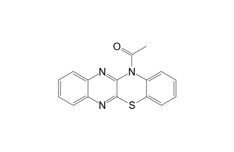 12H-Quinoxalino[2,3-b][1,4]benzothiazine, 12-acetyl-