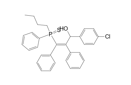 (2-(p-Chlorophenylhydroxymethyl)-1,2-diphenylvinyl)-n-butylphenylphosphine sulfide