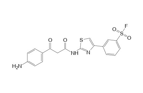 m-{2-[2-(p-aminobenzoyl)acetamido]-4-thiazolyl}benzenesulfonyl fluoride