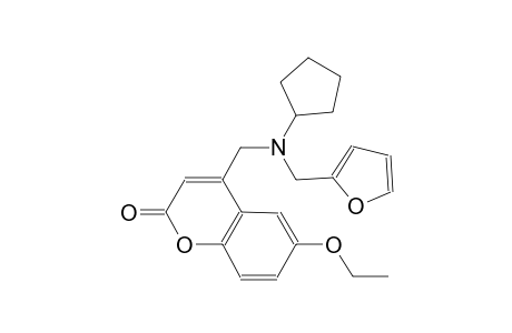 4-{[cyclopentyl(2-furylmethyl)amino]methyl}-6-ethoxy-2H-chromen-2-one