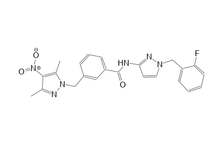 3-[(3,5-dimethyl-4-nitro-1H-pyrazol-1-yl)methyl]-N-[1-(2-fluorobenzyl)-1H-pyrazol-3-yl]benzamide