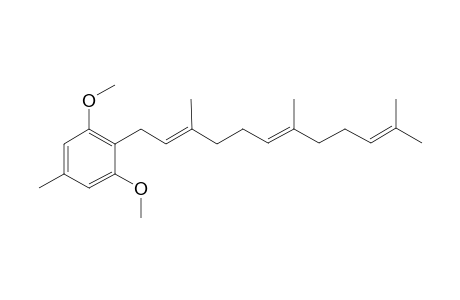 1,3-dimethoxy-5-methyl-2-[(2E,6E)-3,7,11-trimethyldodeca-2,6,10-trienyl]benzene