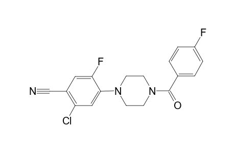 2-Chloro-5-fluoro-4-[4-(4-fluoro-benzoyl)-piperazin-1-yl]-benzonitrile