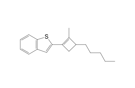 2-(2-Methyl-3-pentylcyclobut-1-en-1-yl)benzo[b]thiophene