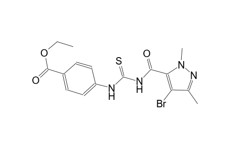 ethyl 4-[({[(4-bromo-1,3-dimethyl-1H-pyrazol-5-yl)carbonyl]amino}carbothioyl)amino]benzoate