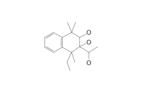 2-Naphthalenemethanol, 1-ethyl-1,2,3,4-tetrahydro-2,3-dihydroxy-.alpha.,1,4,4-tetramethyl-