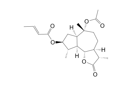 (E)-but-2-Enoic acid (3S,3as,6R,6ar,8S,9S,9as,9bs)-6-acetoxy-3,6,9-trimethyl-2-oxo-dodecahydro-azuleno[4,5-B]furan-8-yl ester