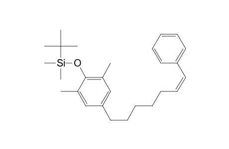 (Z)-7-[4-[(Tert-butyldimethylsilyl)oxy]-3,5-dimethylphenyl]-1-phenyl-1-heptene