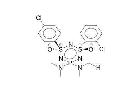 TRANS-6,6-BIS(DIMETHYLAMINO)-2,4-DIOXO-2-PARA-CHLOROPHENYL-4-ORTHO-CHLOROPHENYL-1,3,5,2,4,6-TRIAZADITHIAPHOSPHORIN