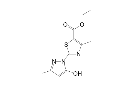 ethyl 2-(5-hydroxy-3-methyl-1H-pyrazol-1-yl)-4-methyl-1,3-thiazole-5-carboxylate