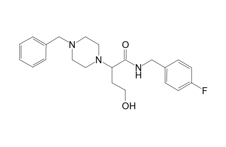 2-(4-benzylpiperazin-1-yl)-N-[(4-fluorophenyl)methyl]-4-hydroxy-butanamide