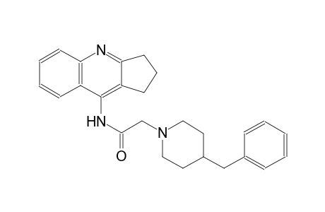 2-(4-benzyl-1-piperidinyl)-N-(2,3-dihydro-1H-cyclopenta[b]quinolin-9-yl)acetamide