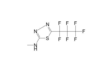 2-(heptafluoropropyl)-5-(methylamino)-1,3,4-thiadiazole