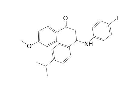 3-(4-iodoanilino)-1-(4-methoxyphenyl)-3-(4-propan-2-ylphenyl)-1-propanone