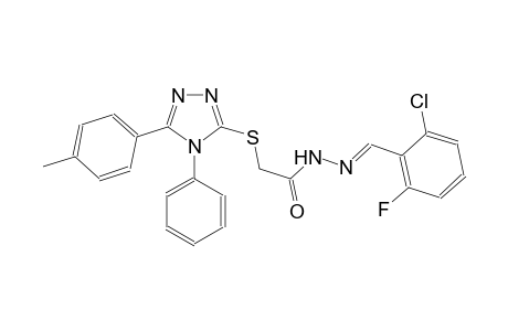 acetic acid, [[5-(4-methylphenyl)-4-phenyl-4H-1,2,4-triazol-3-yl]thio]-, 2-[(E)-(2-chloro-6-fluorophenyl)methylidene]hydrazide