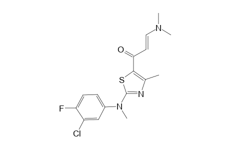 3-Dimethylamino-1-{2-[(3-chloro-4-fluoro-phenyl)-methyl-amino]-4-methyl-thiazol-5-yl}-prop-2-en-1-one