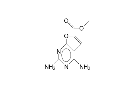 2,4-Diamino-furo(2,3-D)pyrimidine-6-carboxylic A cid methyl ester