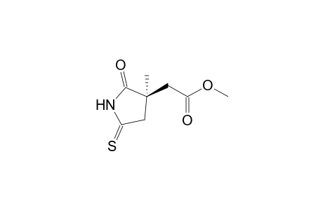 2-[(3S)-2-keto-3-methyl-5-thioxo-pyrrolidin-3-yl]acetic acid methyl ester