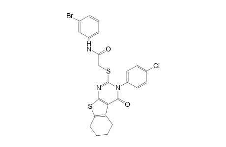 N-(3-bromophenyl)-2-{[3-(4-chlorophenyl)-4-oxo-3,4,5,6,7,8-hexahydro[1]benzothieno[2,3-d]pyrimidin-2-yl]sulfanyl}acetamide