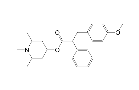 1,2,6-trimethyl-4-piperidinyl 3-(4-methoxyphenyl)-2-phenylpropanoate