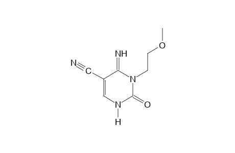4-imino-3-(2-methoxyethyl)-2-oxo-1,2,3,4-tetrahydro-5-pyrimidinecarbonitrile