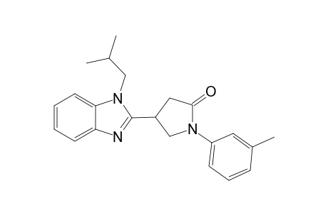 4-(1-isobutyl-1H-benzimidazol-2-yl)-1-(3-methylphenyl)-2-pyrrolidinone