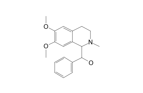 1,2,3,4-Tetrahydroisoquinoline, 1-[phenyl(hydroxymethyl)]-6,7-dimethoxy-2-methyl-