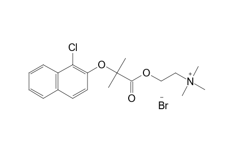 choline bromide, 2-[(1-chloro-2-naphthyl)oxy]-2-methylpropionate