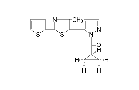 1-(cyclopropylcarbonyl)-5-[4-methyl-2-(2-thienyl)-5-thiazolyl]pyrazole