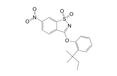 1,1-Dioxo-3-[2-(1-methyl-2-butyl)phenyloxy]-6-nitro-1,2-benzothiazole