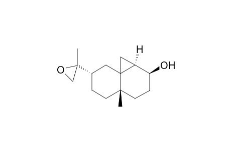 7.alpha.-(1,2-epoxy-1-methylethyl)-2.beta.-hydroxy-4a.beta.-methyl-1a.alpha-decahydrocyclopropa[d]naphthalene