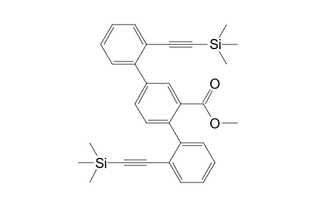 Methyl 1,4-bis{2'-[2''-(trimethylsilyl)ethynyl]phenyl}-benzene-2-carboxylate