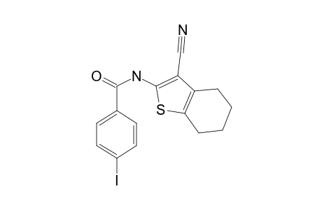 N-(3-Cyano-4,5,6,7-tetrahydro-benzo[b]thiophen-2-yl)-4-iodo-benzamide