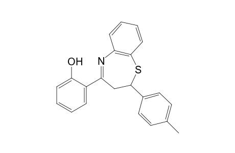 2-[2,3-Dihydro-2-(4-methylphenyl)-1,5-benzothiazepin-4-yl]phenol