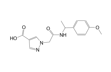 1H-pyrazole-4-carboxylic acid, 1-[2-[[1-(4-methoxyphenyl)ethyl]amino]-2-oxoethyl]-