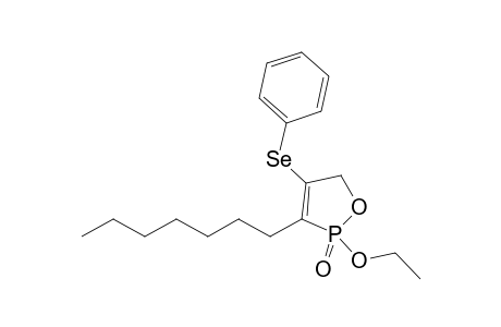 2-Ethoxy-3-(n-heptyl)-4-(phenylselanyl)-2,5-dihydro-1,2-oxaphosphole 2-Oxide